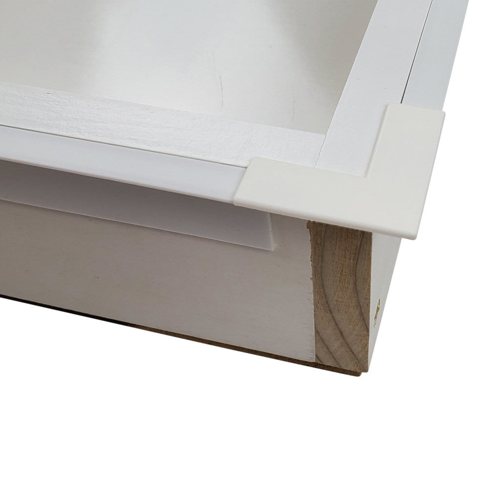 Fruitville Shaker Style Frameless Recessed Wood Pantry Cabinet, 14x78, White Enamel