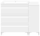 48" Freestanding White Vanity Set With Sink, LV8-C3B-48W, Style 8