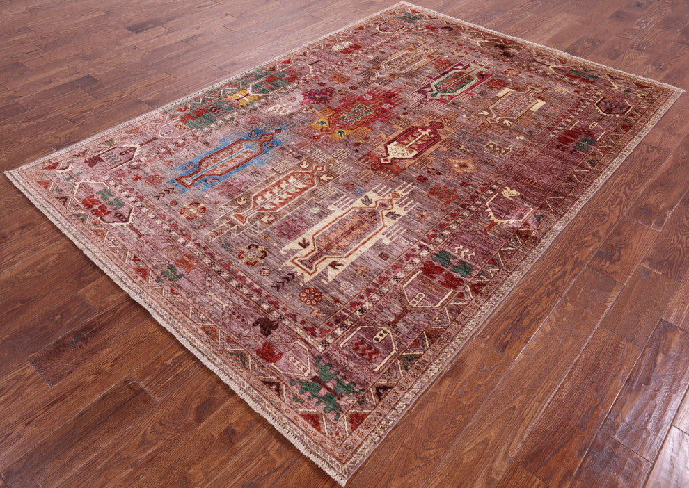 Tribal Fine Serapi Hand Knotted Wool Rug 5' 8" X 8' 2" - Q12228