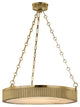 Lynden, 22-inch Pendant, Aged Brass Finish, Alabaster Diffuser