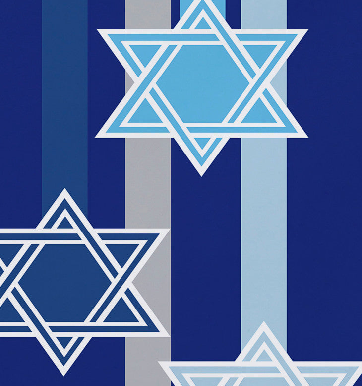 Shooting Stars, Geometric Print Placemat, Royal Blue (Set of 4), 18 x 14"