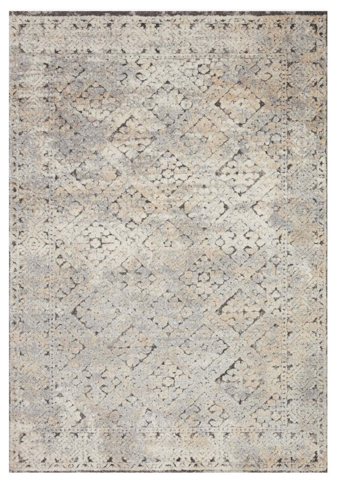 Theory THY-05 Grey/Sand 2'7"x4' Area Rug