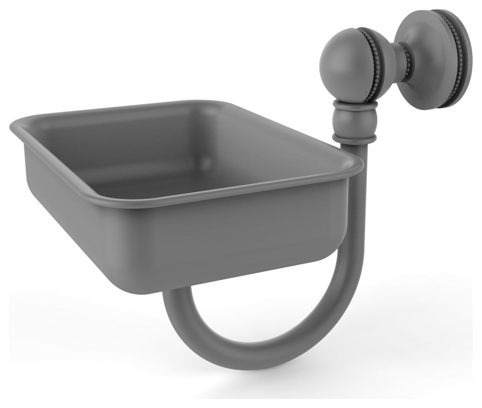 Mambo Wall Mounted Soap Dish, Matte Gray