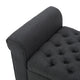 GDF Studio Keiko Contemporary Rolled Arm Fabric Storage Ottoman Bench