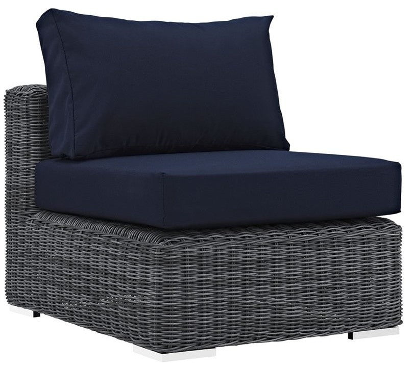 Canvas Navy Summon Outdoor Patio Sunbrella Armless