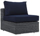 Canvas Navy Summon Outdoor Patio Sunbrella Armless