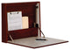 Wall Desk/Laptop Workstation, Mahogany, Mahogany