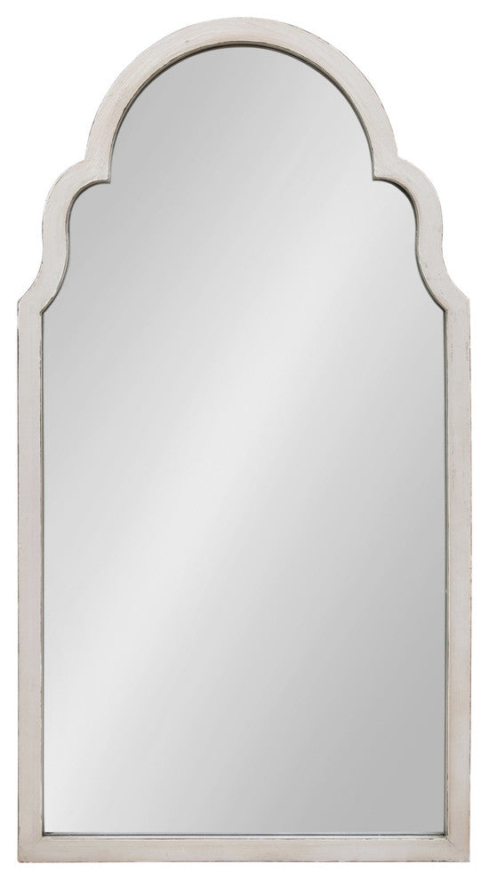 Damara Moroccan Style Arch Mirror, White 26x48