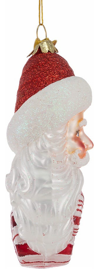 Kurt Adler 7" Bellisimo Santa Candy Wreath Ornament