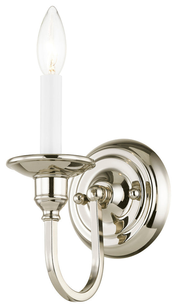 Cranford Wall Sconce, Polished Nickel