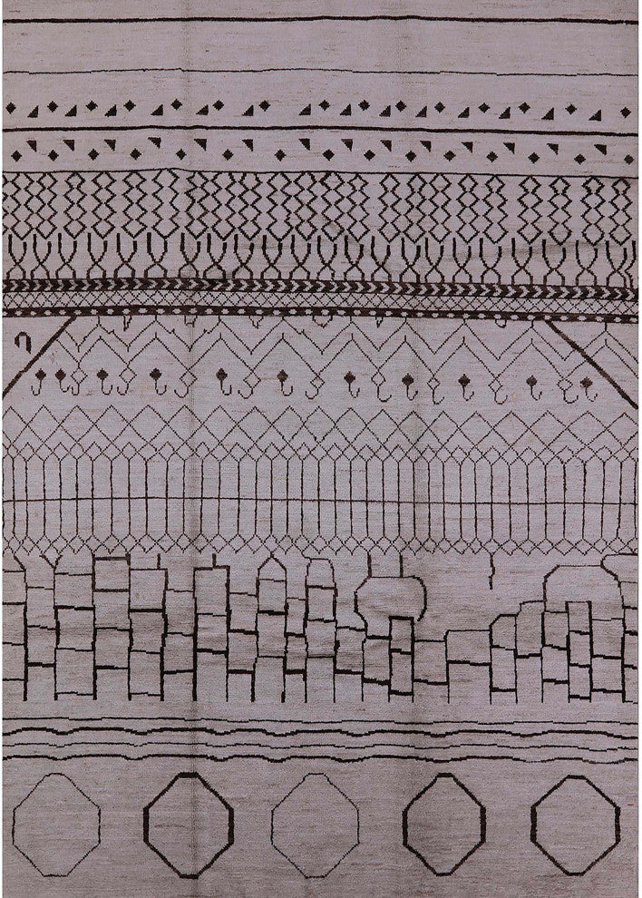 Ahgly Company Indoor Rectangle Mid-Century Modern Area Rugs, 5' x 8'