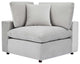 Sectional Sofa Set, Velvet, Gray, Modern, Living Lounge Hotel Hospitality