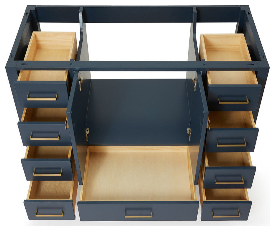 ARIEL Cambridge 48" Single Sink Bathroom Vanity Base Midnight Blue