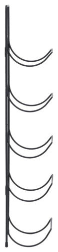 Vidaxl Wall Mounted Wine Rack For 5 Bottles Black Iron
