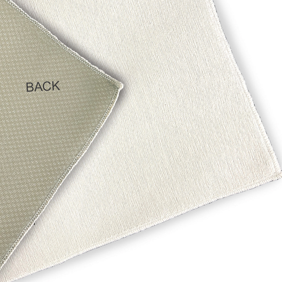 5' Round Bow-tie Bunny Easter Chenille Indoor/Outdoor Rug