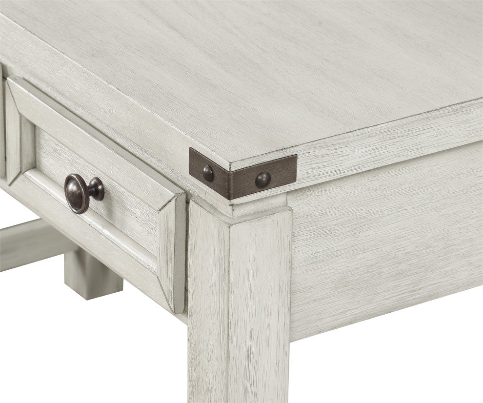 Baton Rouge Home Office Writing Desk, Champagne Oak Finish