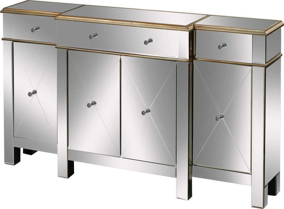 ELK HOME 6043619 Bordeaux 4-Door 3-Drawer Buffet Server