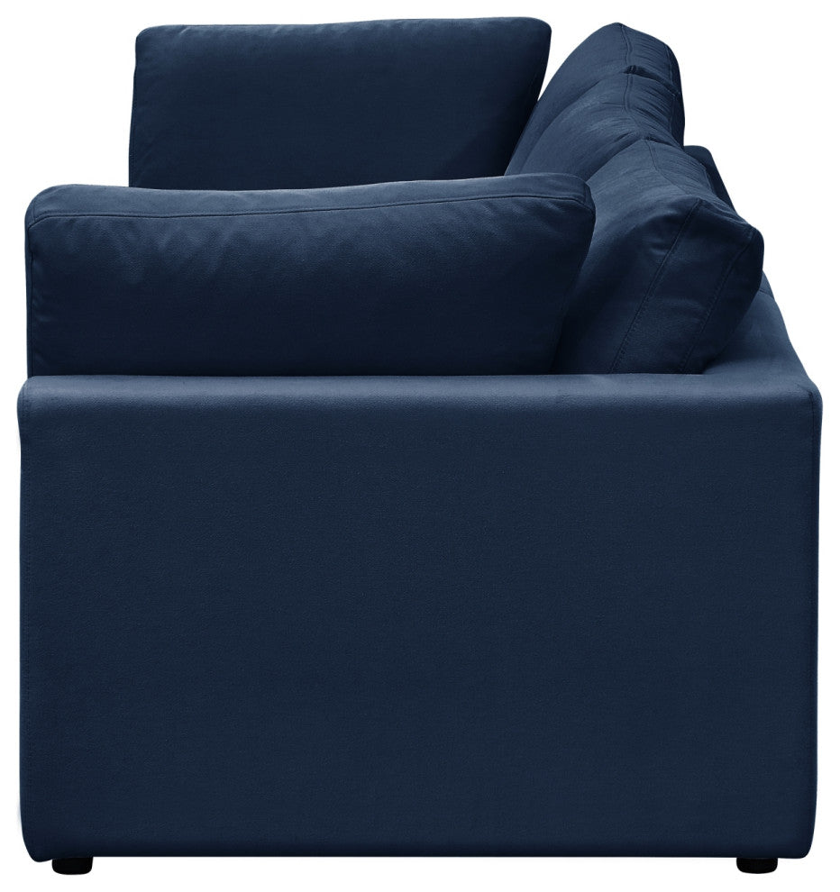 Rustic Manor Aranza Sofas Upholstered, Linen, Navy