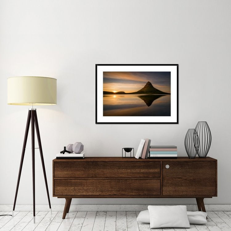 "Kirkjufell" Framed Digital Print by Wojciech Kruczynski, 44x32"