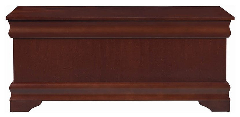 Coaster Pablo Traditional Rectangular Wood Cedar Chest Warm Brown