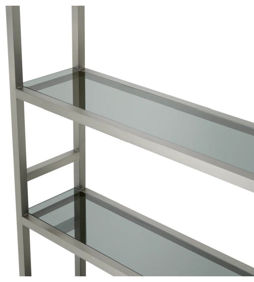 Steel Shelf Cabinet, Eichholtz Corrado I, Silver