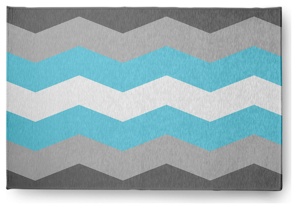 Demi Boy Chevron Chenille Rug, Demi Boy Chevron, 4'x6'