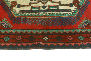 Fine Vintage Distressed Vicky Red/Ivory Runner, 3'1 x 6'1