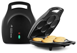 Arepa Maker - Non-Stick 6-Section Multi-Food Maker - Make Delicious Arepas, Matte Black
