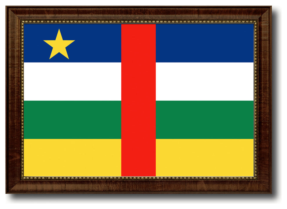 Central African Republic Country Flag Canvas Print, 21"x30"