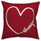 Always Heart 18x18 Throw Pillow
