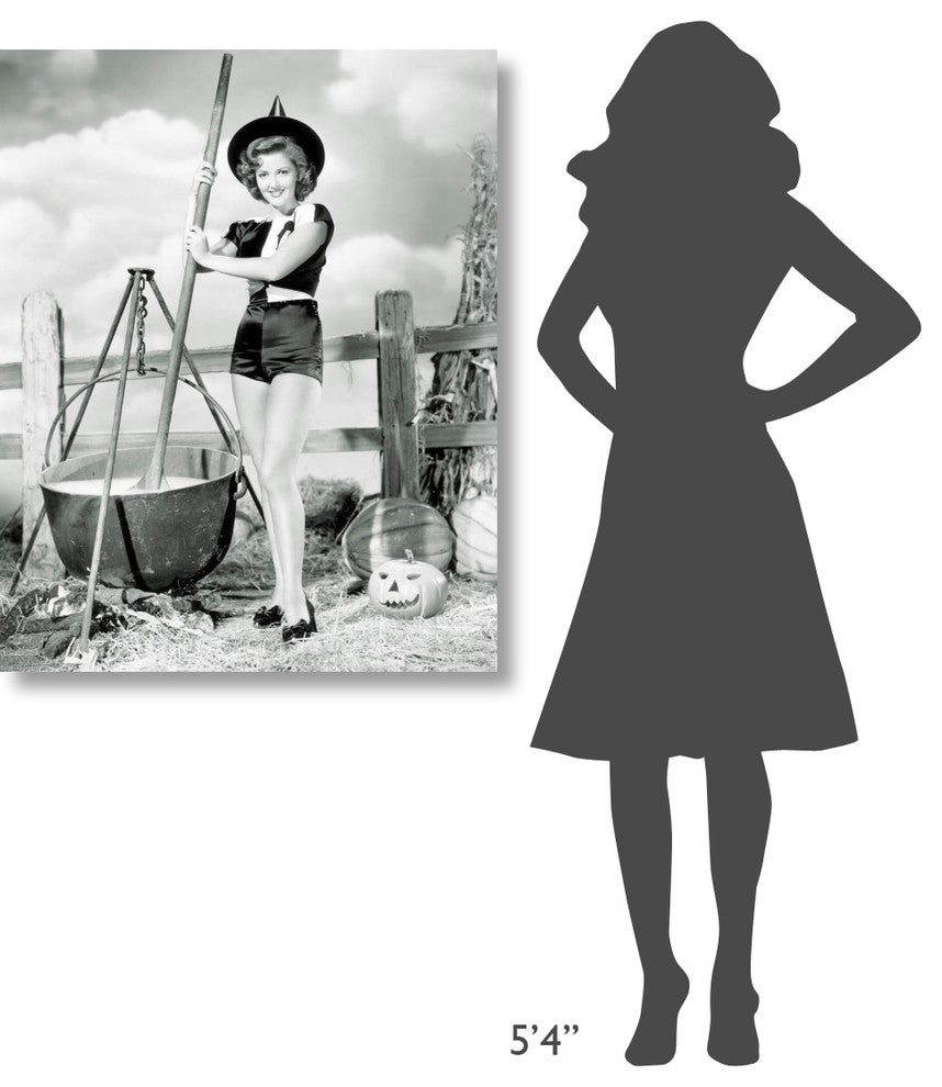 "Halloween Witch - Martha Vickers" Canvas by Hollywood Photo Archive, 32x40"