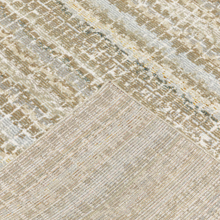 Aegina Gridwork Plaid Ivory/ Grey Area Rug 6'7" x 9'6"