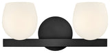 Hinkley Mae Small Two Light Vanity, Black