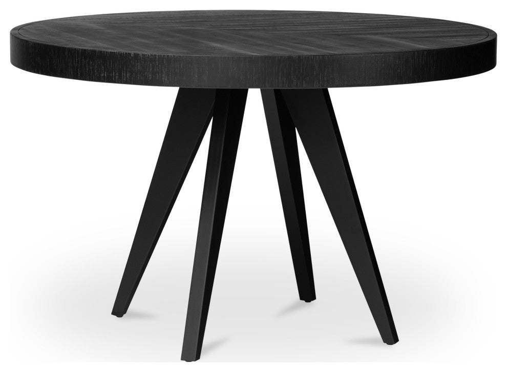 Parq Round Dining Table Black