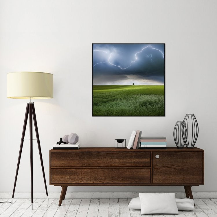 "Someplace In Summer" Framed Canvas Giclee by Franz Schumacher, 41x41"