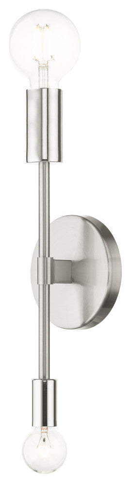 Brushed Nickel Contemporary Sconce