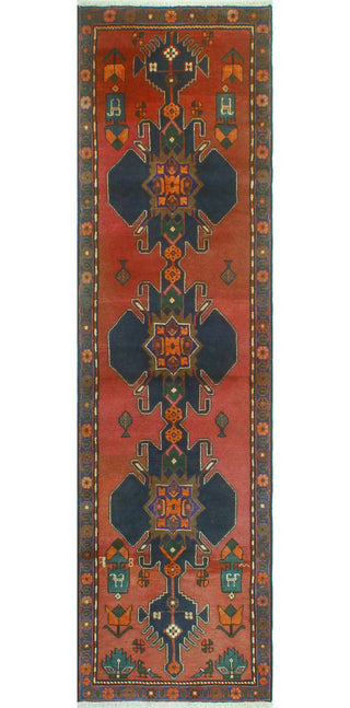 Fine Vintage Distressed Bryson Red/Charcoal Runner, 2'5 x 8'10