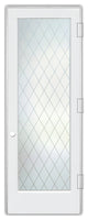 Interior Prehung Door or Interior Slab Door - Diamond Grid - Primed - 24" x...