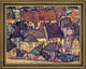 Egon Schiele Yellow City - 21" x 28" Framed Premium Canvas Print