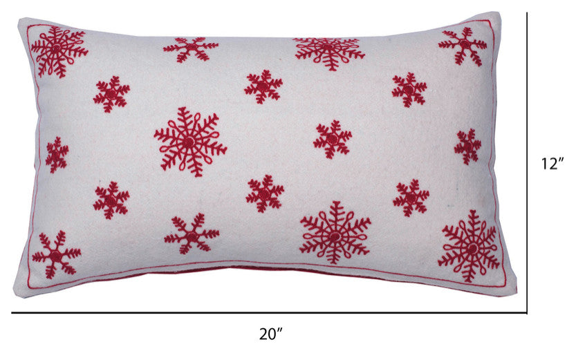 Vickerman Let it Snow, 12" X 20", Pillow
