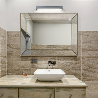 Champagne Bead Beveled Rectangle Solid wood framed Wall Mirror,multi size, 40" X 30