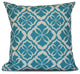 Ceylon, Geometric Print Pillow, Turquoise, 18"x18"