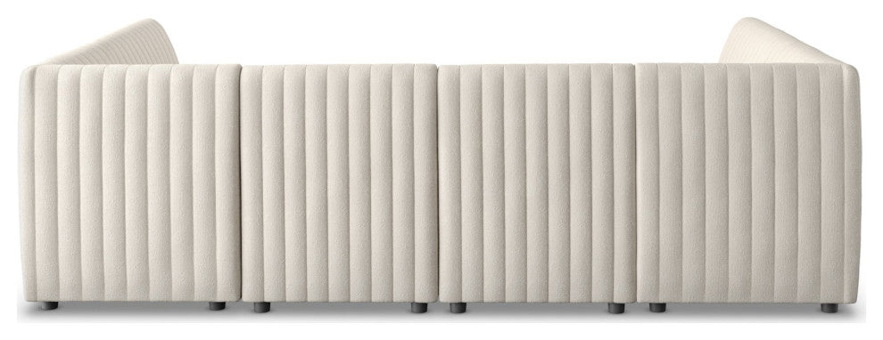 Augustine Dining Banquette U Shape 106" Capri Oatmeal