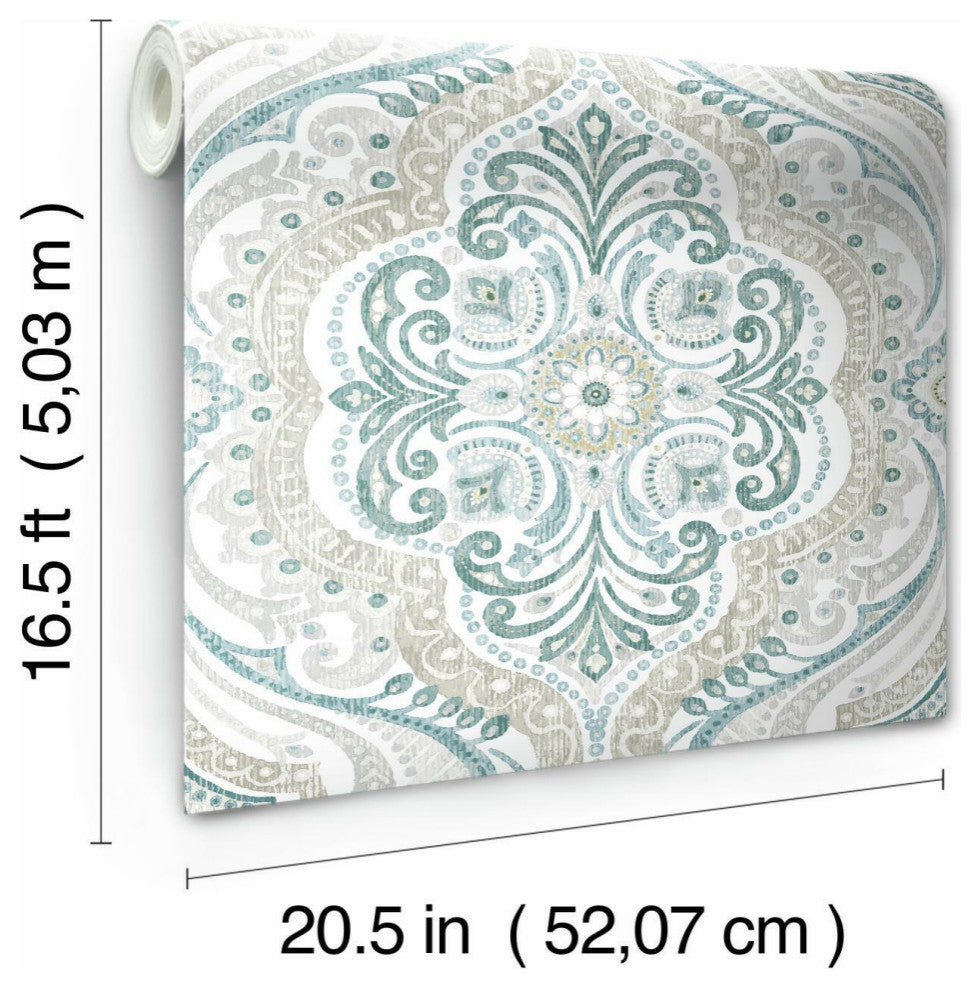 Bohemian Damask Peel & Stick Wallpaper