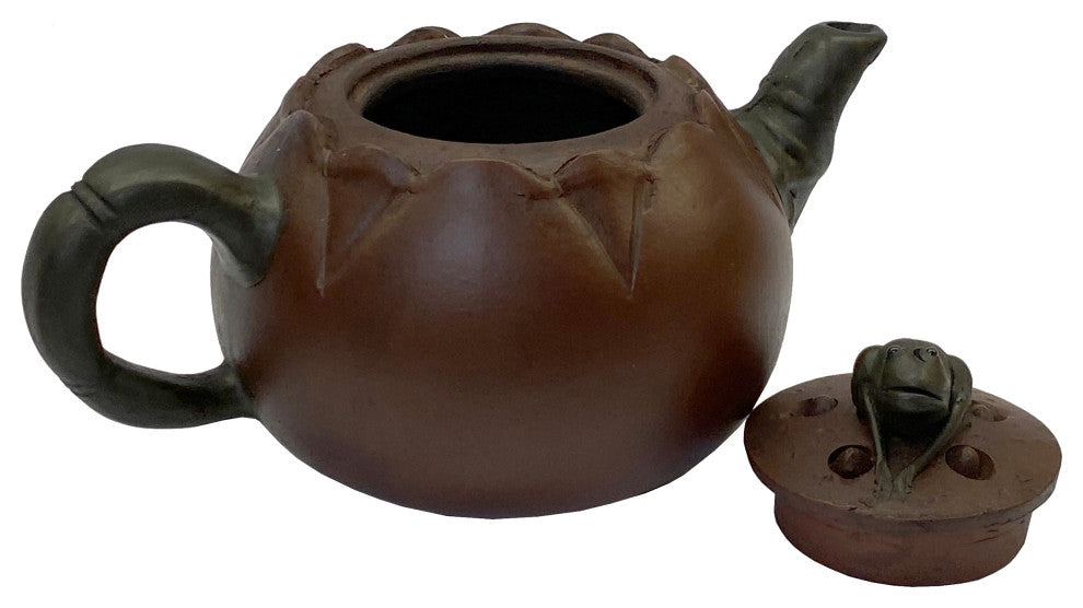 Chinese Handmade Yixing Zisha Clay Teapot With Artistic Accent Hws2283