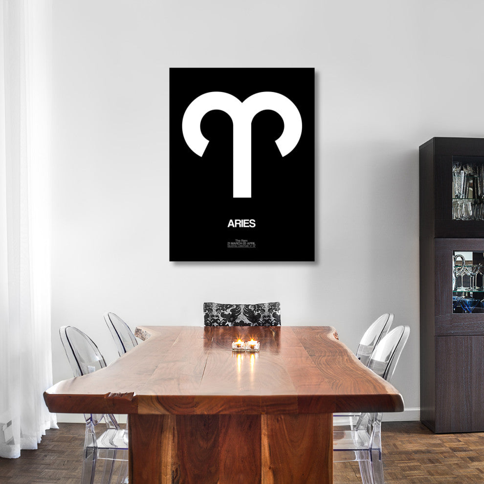 "Aries Zodiac Sign White" Fine Art Print