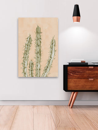 "Be a Cactus" Painting Print on Wrapped Canvas, 8x12