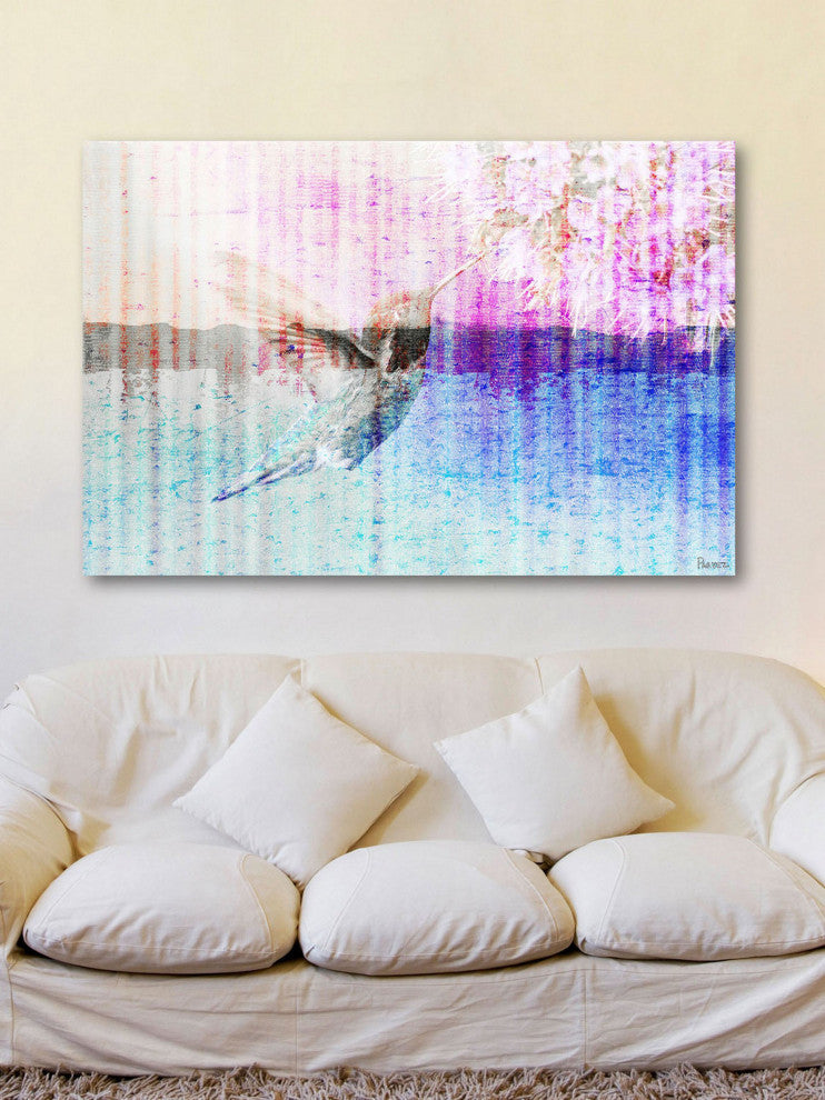 "Humming Bird" Fine Art Canvas Print, 36"x24"