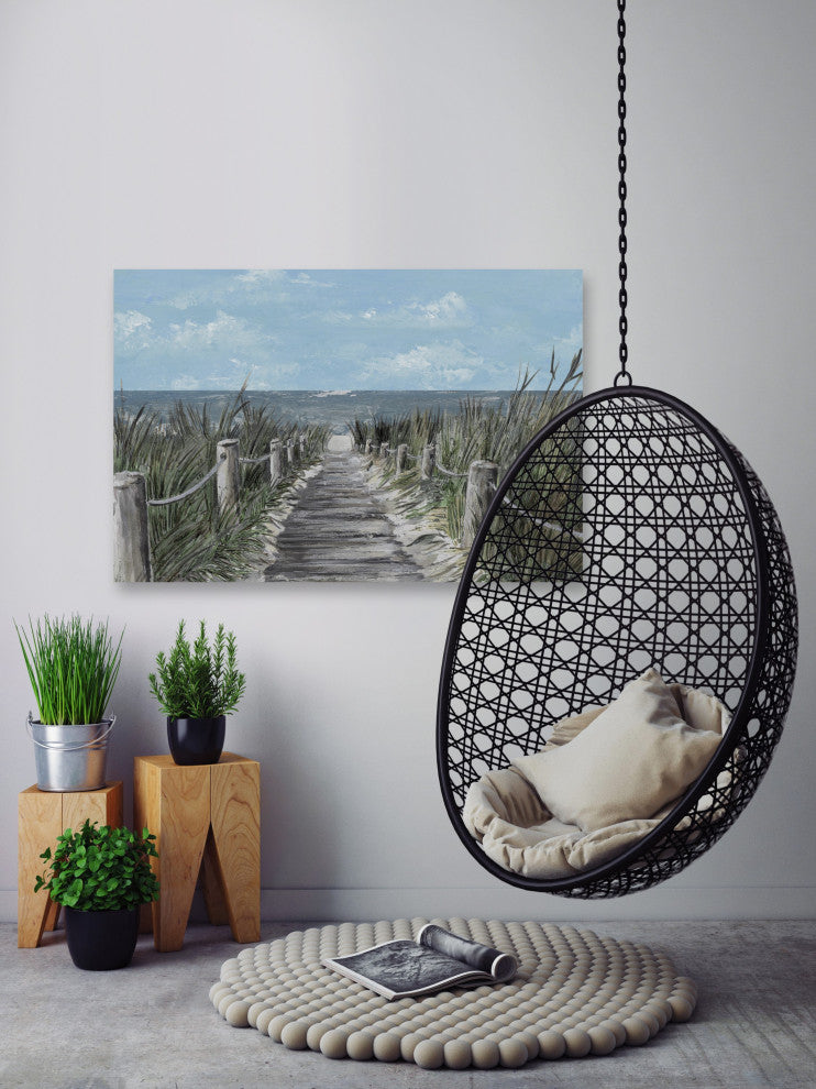 "My Favorite Path" Painting Print on Wrapped Canvas, 60x40