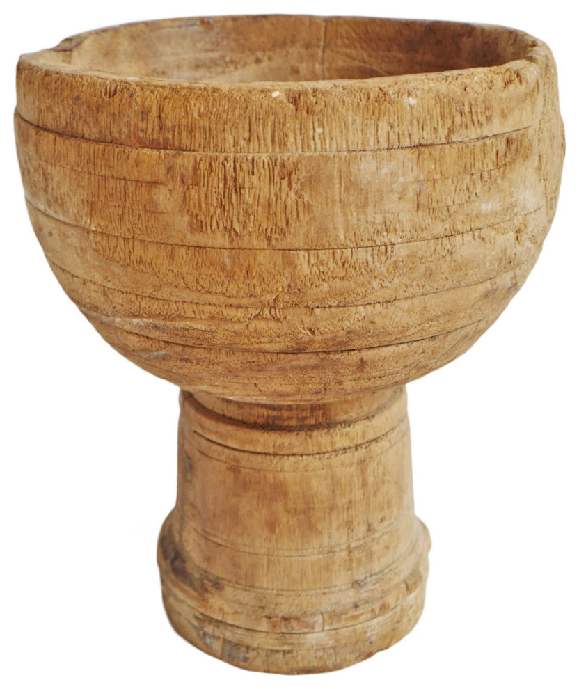 Consigned Old Wood India Mortar Cup 7